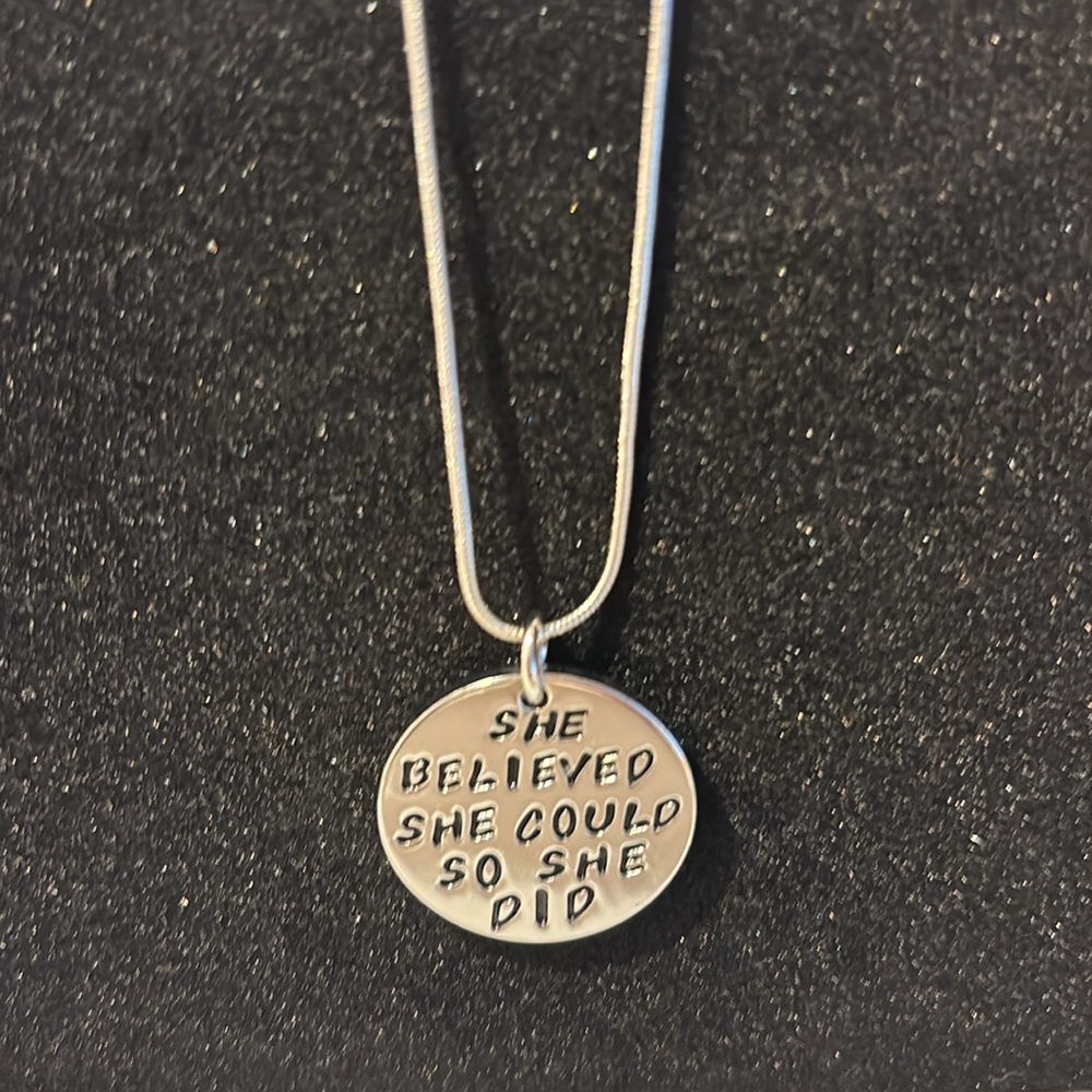 She believed she could so she did necklace NWOT